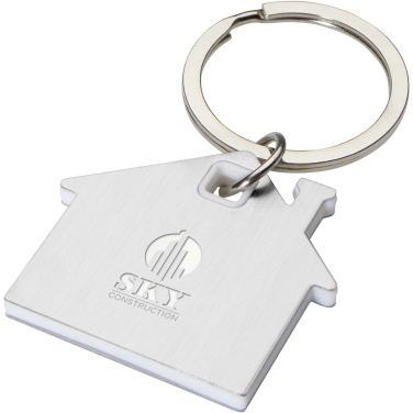 Logo trade promotional merchandise photo of: Nook house-shaped keychain