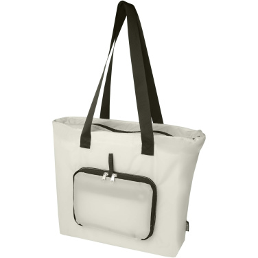 Logo trade promotional merchandise image of: EcoFold RPET foldable tote bag 16L