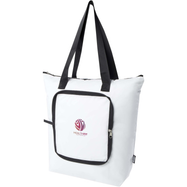 Logotrade promotional gift picture of: EcoFold RPET foldable tote cooler bag 15L