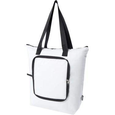 Logotrade promotional products photo of: EcoFold RPET foldable tote cooler bag 15L