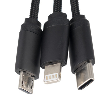 Logotrade promotional gift picture of: Cable 3in1 with illuminated logo - LH-ZM04