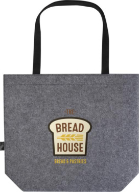 Logo trade promotional merchandise image of: Felta GRS recycled felt gusset tote bag 20L