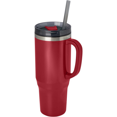 Logotrade promotional item picture of: Melbourne 1200 ml RCS certified insulated tumbler with straw