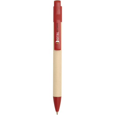 Logo trade promotional products picture of: Liliana sugarcane paper ballpoint pen (blue ink)