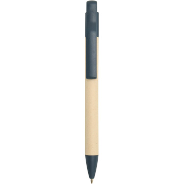 Logo trade corporate gift photo of: Liliana sugarcane paper ballpoint pen (blue ink)