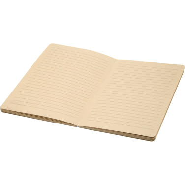 Logo trade advertising products picture of: Liliana A5 sugarcane and RPET soft cover notebook