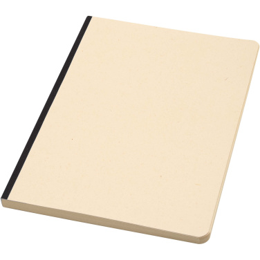 Logo trade advertising products image of: Liliana A5 sugarcane and RPET soft cover notebook