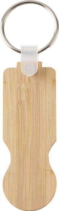 Logotrade promotional products photo of: Ronan bamboo trolley keychain