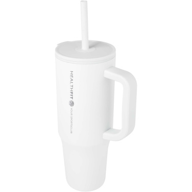Logotrade promotional item picture of: Brady 900 ml RCS certified insulated tumbler with silicone straw