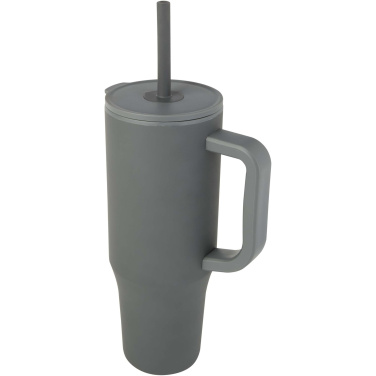 Logotrade promotional gift picture of: Brady 900 ml RCS certified insulated tumbler with silicone straw
