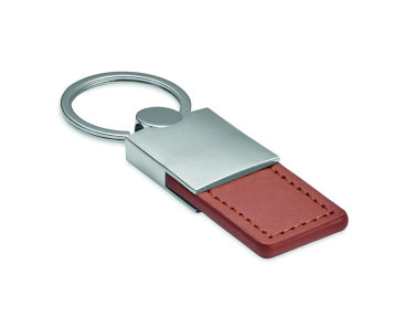 Logotrade promotional merchandise photo of: PU and metal key ring Helsinki