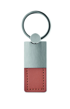 Logotrade promotional gift image of: PU and metal key ring Helsinki