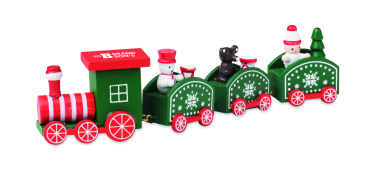 Logotrade promotional giveaway picture of: Wooden Christmas train