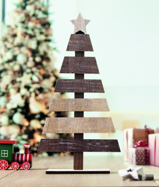 Logo trade promotional giveaways picture of: Wooden Christmas tree