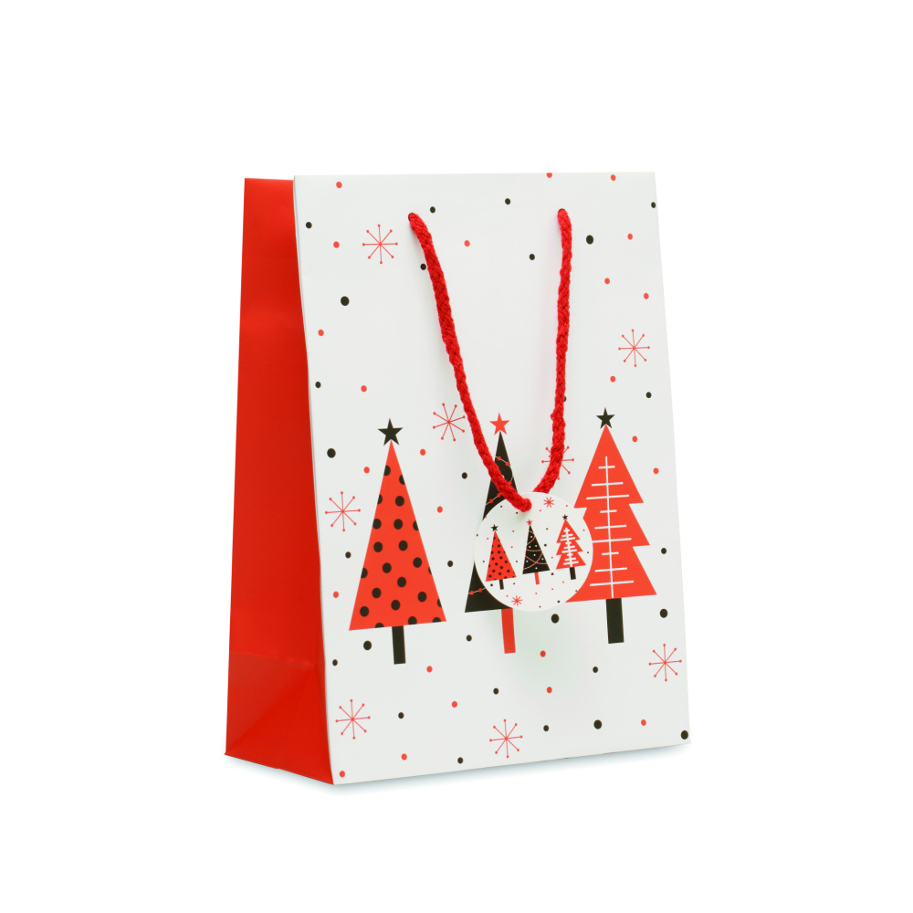 Logo trade promotional giveaways picture of: Gift paper bag medium