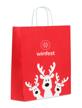 Logo trade promotional giveaway photo of: Gift paper bag large