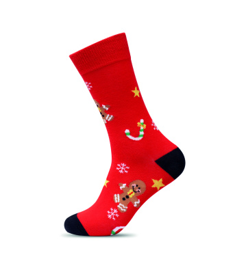 Logotrade promotional giveaway image of: Pair of Christmas socks M