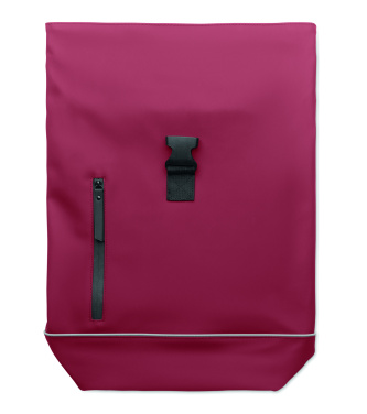 Logo trade business gifts image of: Laptop 15" roll top PU backpack