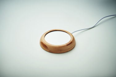 Logotrade promotional item picture of: Bamboo mug warmer with USB