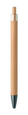 Logotrade promotional product image of: Push button bamboo pen
