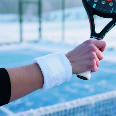 Logo trade promotional merchandise image of: Wristband in polycotton