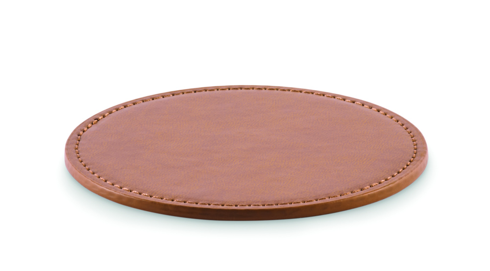 Logotrade promotional item picture of: Round coaster in PU