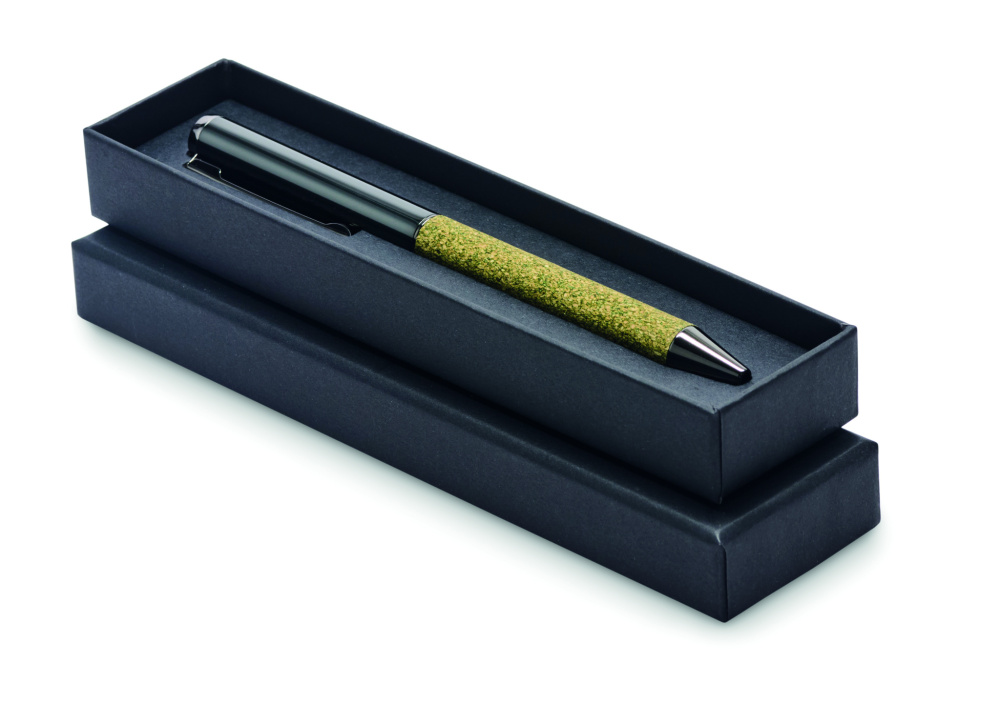 Logo trade promotional gift photo of: Twist metal ballpen in box