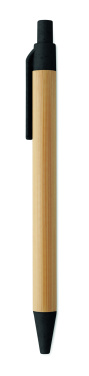 Logotrade promotional products photo of: Push button ball pen in bamboo