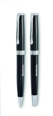 Logo trade promotional item photo of: Ball pen and roller set