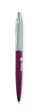 Logo trade promotional giveaway photo of: Push button pen in box