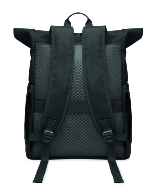 Logo trade promotional items image of: Rolltop laptop rucksack 600D