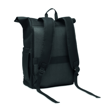 Logo trade promotional gifts image of: Rolltop laptop rucksack 600D