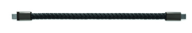 Logo trade business gifts image of: Braided bracelet cable type-C