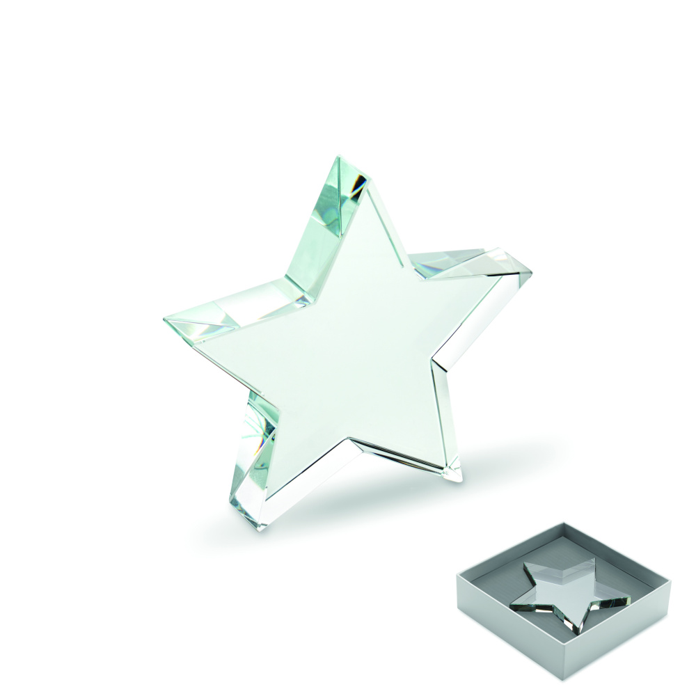 Logotrade promotional item image of: Glass star award