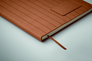 Logotrade promotional product picture of: A5 notebook in smokey PU
