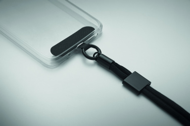 Logo trade business gifts image of: RPET phone wrist cord