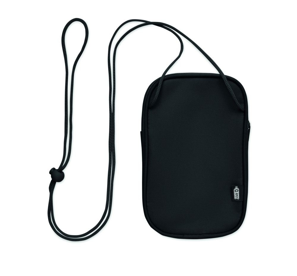Logo trade promotional gift photo of: RPET cross body travel pouch