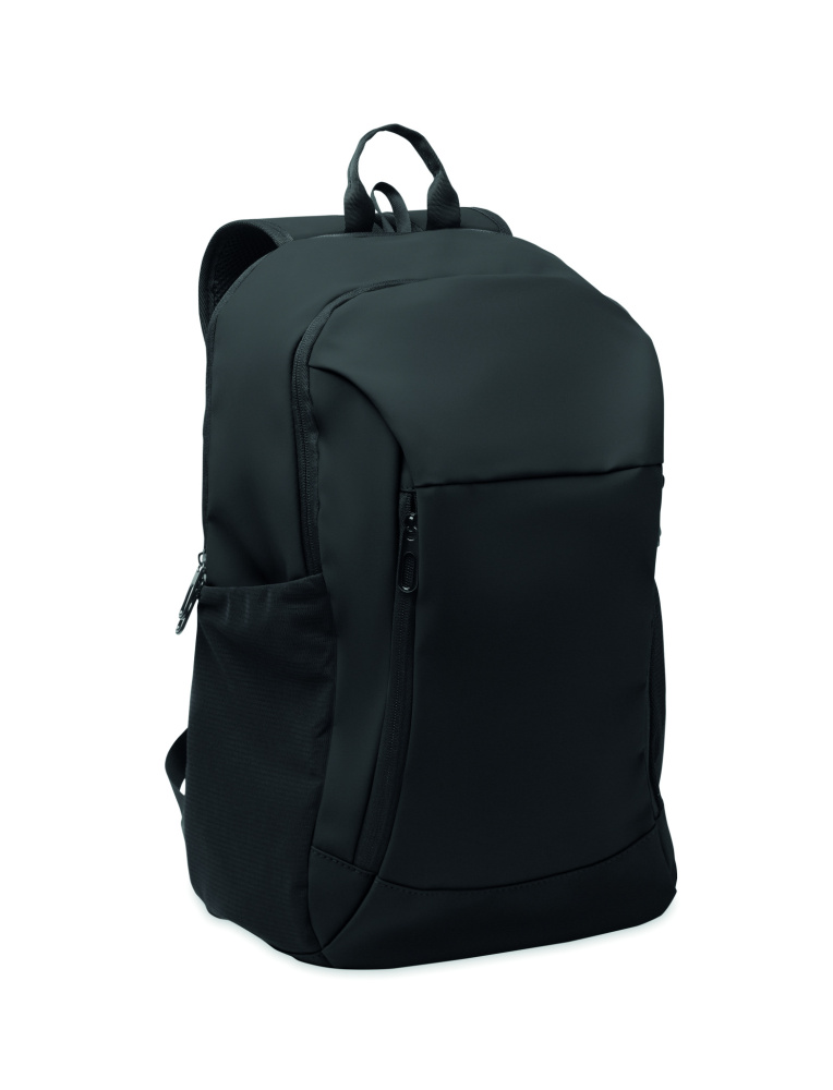 Logo trade promotional giveaways picture of: 15" soft PU laptop backpack