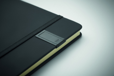 Logo trade promotional gifts image of: A5 notebook w/ integrated USB