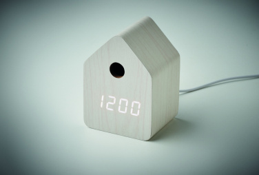 Logo trade promotional giveaway photo of: MDF cuckoo alarm clock