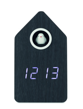 Logo trade corporate gift photo of: MDF cuckoo alarm clock