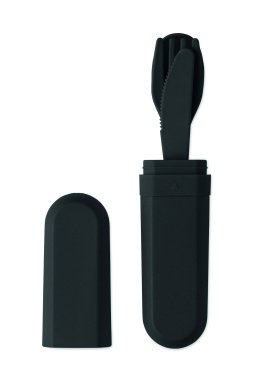 Logotrade corporate gift picture of: Cutlery set and case in PLA