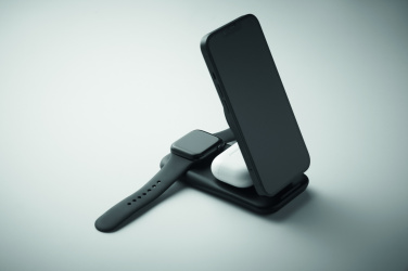 Logo trade promotional item photo of: 3 in 1 wireless charger 15W