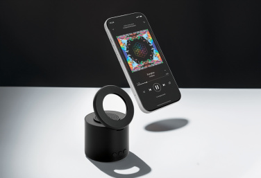 Logo trade advertising products picture of: Magpulse RCS recycled plastic 3W speaker w/magnetic holder