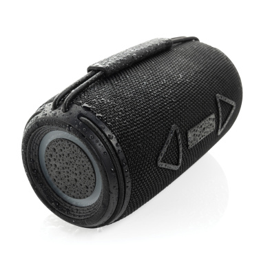 Logo trade promotional item photo of: Prisma RCS recycled plastic IPX 4 waterpoof 16W speaker