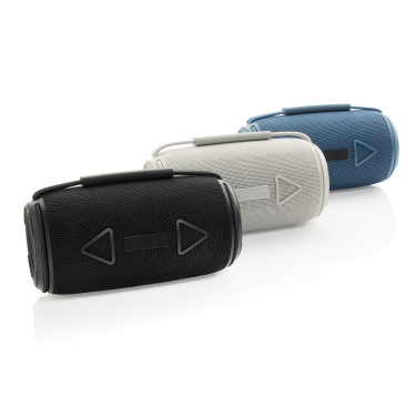 Logotrade promotional merchandise photo of: Prisma RCS recycled plastic IPX 4 waterpoof 16W speaker