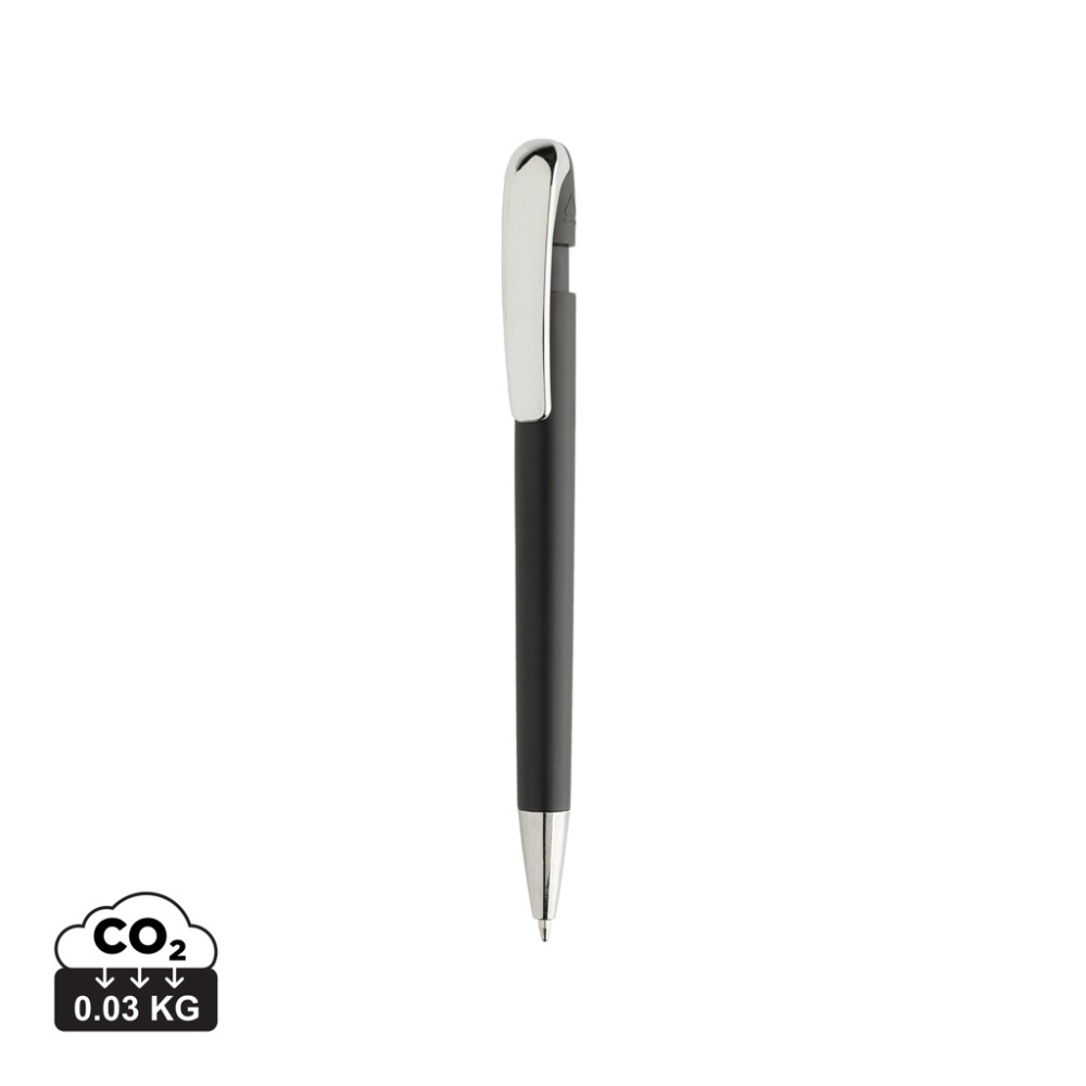 Logotrade promotional gift picture of: Glide GRS certified R-ABS Metal Clip Pen