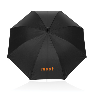 Logotrade promotional merchandise photo of: Swiss Peak Vero Aware™ RPET 25” umbrella w luxe handle