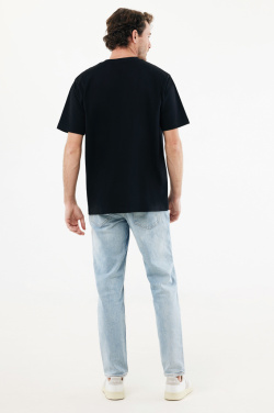 Logo trade corporate gifts image of: IQONIQ Nikko heavyweight recycled cotton t-shirt