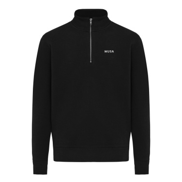 Logotrade promotional giveaway picture of: IQONIQ Elgon recycled cotton quarter zip sweater